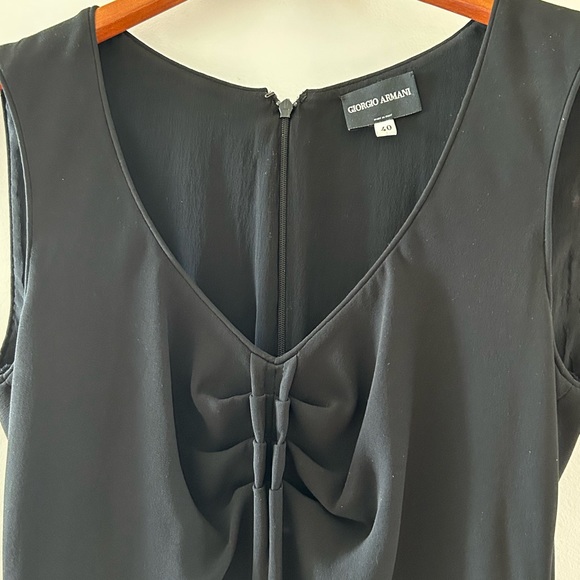 Giorgio Armani Borgo 21 Black Silk Dress - Picture 2 of 6